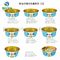 Fast Food Packaging Take Away Food Storage Package Large Size Disposable Paper Fruit Salad Bowl